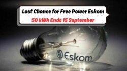 Last Chance for SASSA Families: Claim 50 kWh Free Power Units Before Eskom Registration Closes on 15 Sept!