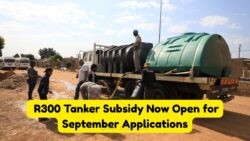 Don't Miss Out: R300 Monthly Water Tanker Aid Begins 15 Sept for Crisis Zones!